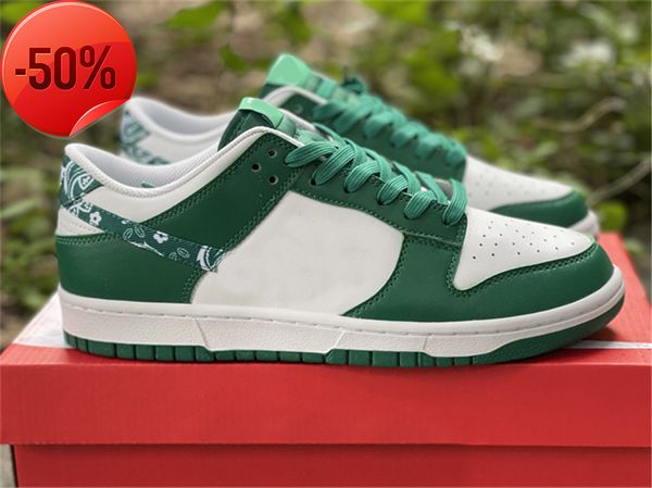 

shoes dunks low green paisley dh4401-102 mens sports sneakers outdoor original 36-46
