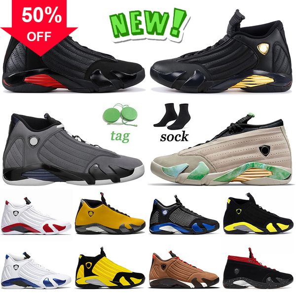 

basketball shoes jumpman sneakers sports trainers fortune candy cane university gold spm black blue yellow outdoor high og 14 14s mens last