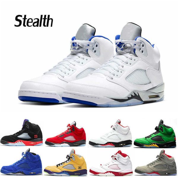 

5s mens basketball shoes stealth 2 raging bull fire red what the oreo metallic alternate bel men sport sneakers trainers size 5.5-13