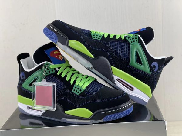 

est authentic 4 doernbecher db men shoes black old royal electric green white outdoor sports sneakers with original us7-13