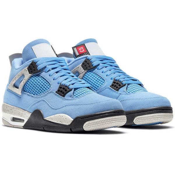 

4 retro basketball shoe 4s military black blank canvas university blue white cement sail back cat mens trainer outdoor sports sneakers