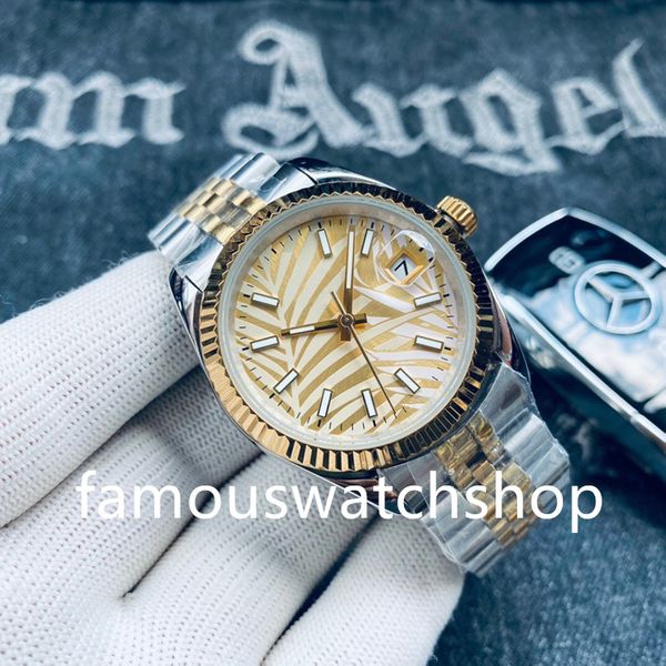 

mens automatic mechanical ceramics watches 41mm full stainless steel gliding clasp swimming wristwatches sapphire luminous watch montre de l, Slivery;brown