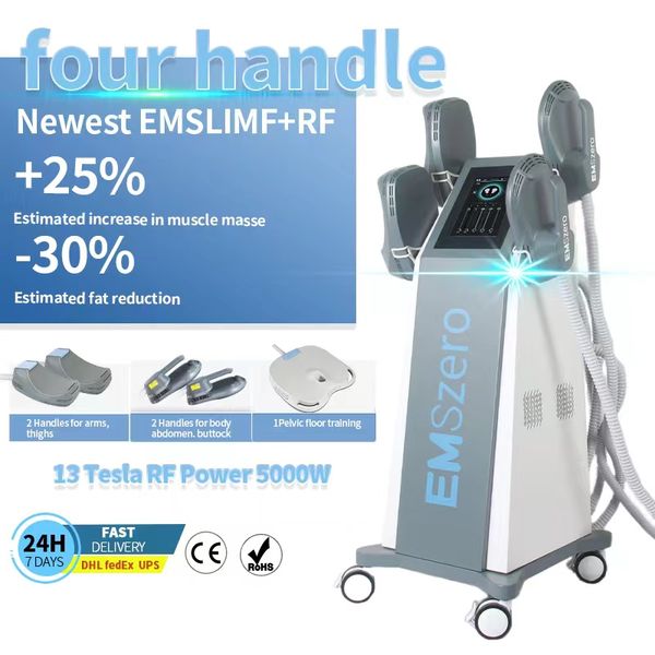 

dls-emslim rf equipment the new neo 13 tesla hi-emt machine with 4 pcs handles with pelvic stimulation pads optional emszero