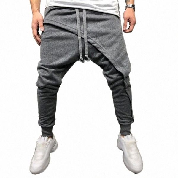 

men's pants men's pants men sweatpants sport slim casual fitness workout jogging gym long trousers plus size i4di#, Black