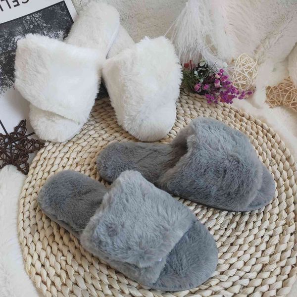 

slippers customized luxury slippers winter warm most comfortable soft fluffy slippers indoor, Black