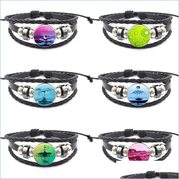 

pendant necklaces pendant necklaces zgbywsjz for women girls handmade antique vintage glass black leather bracelet bangle jewelry wat dhvmr, Silver