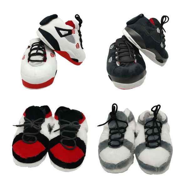 

slippers children's -fits-all comfortable indoor fashion creative slippers winter warm family parent-child sports shoes 220913, Black