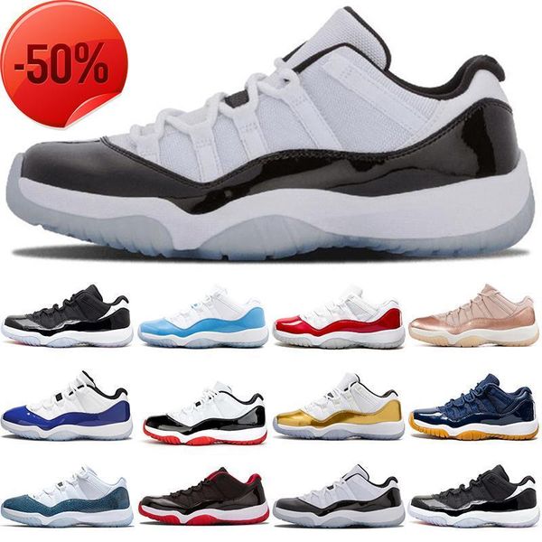 

dunks lows basketball shoes 2023 original 11s low 11 men bred concord infrared university varsity red rose gold white blue closing ceremony