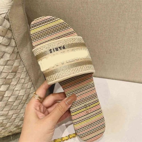 

slippers women 's shoes family summer embroidered letters with flat bottomed wear cool slippers online 75% off outlet, Black