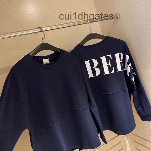 

luxury designer burb hoodies price autumn spirit guy trend versatile handsome new classic back letter sweater, Black
