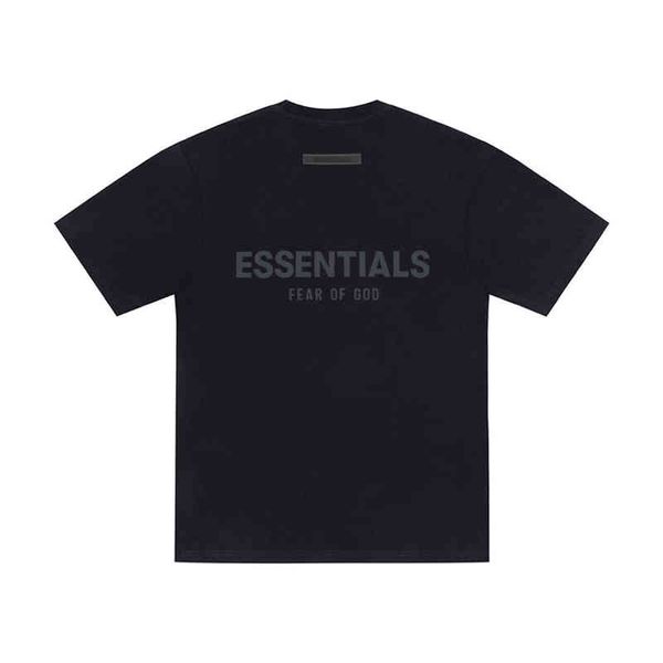 

designer 2022 shirt cotton fashion short sleeve fog bear of god double thread essential letters men and women loose couple summer short slee, White;black