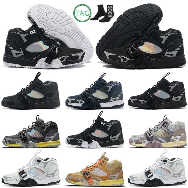 

2022 trainer 1 utility basketball shoes men 35th anniversary trainers reflective dark smoke grey all white black silver blue coriander sport, White;red