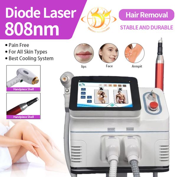 

laser machine 808nm diode laser hair removal tattoo remove permanent remova bikini lazer alexandrite depilation hairs reduction machines, Black