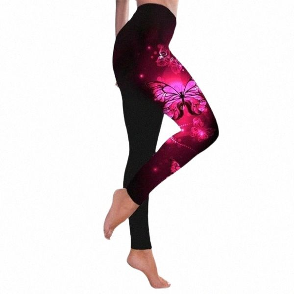 

women's pants & capris women's pants & capris plus size women leggings high waist multicolored butterfly printed hip lift stretchy, Black;white