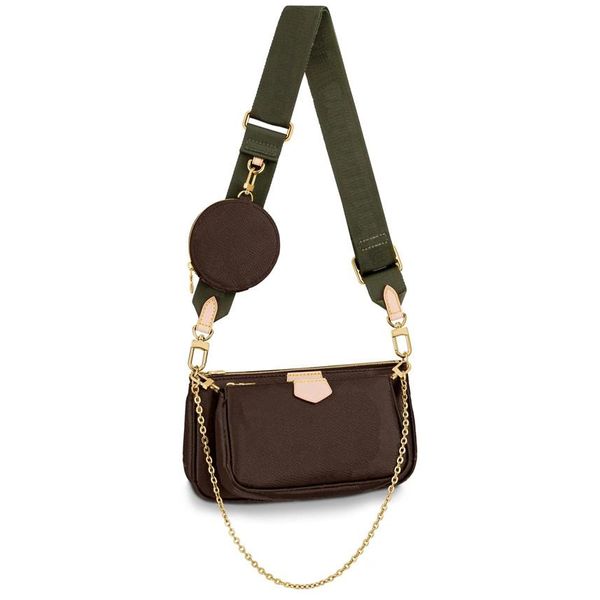 

women luxurys designer chain bags handbags multi pochette triple multifuncti square real leather shoulder quilted messenger