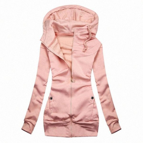 

women's jackets women's jackets autumn winter zipper women oversized coats pockets jacket solid sweatshirt hooded vintage coat cha, Black;brown