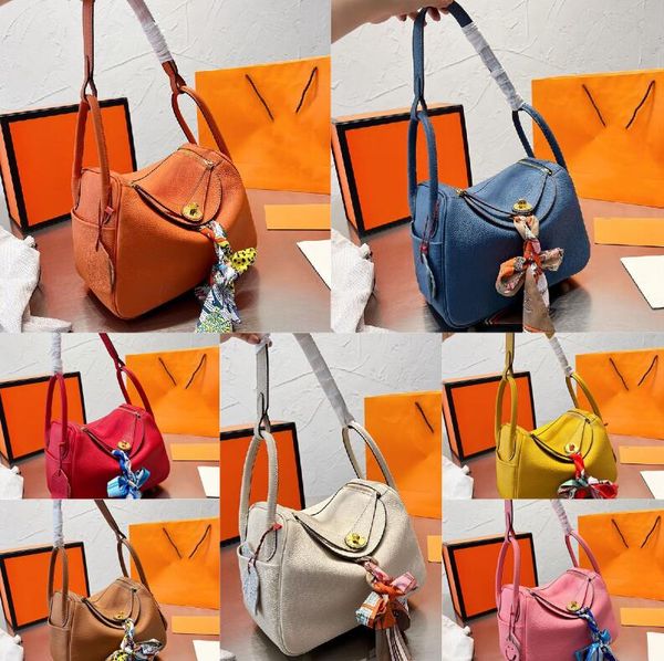 

classics handbags genuine leather super soft shoulder hand bag women crossbody bags lady handbag purse ribbons litchi grain fashion letters