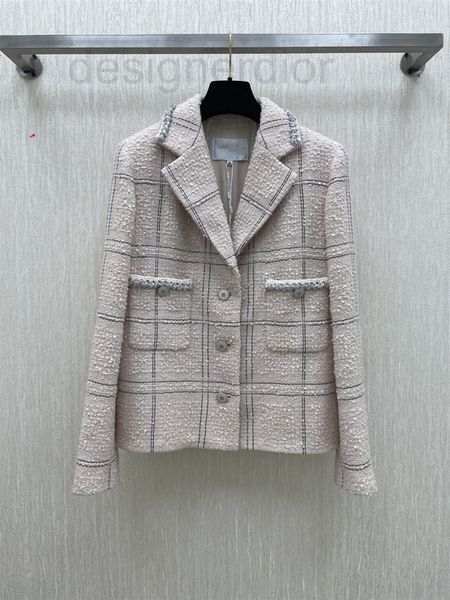 

women's jackets designer shenzhen nanyou 2021 autumn and winter new product small fragrance temperament light orange pink lapel woolen, Black;brown