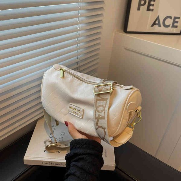 

advanced sense bag women's 2022 new fashion single shoulder wide belt casual versatile crossbody bag purses