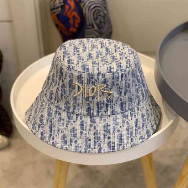 

designer ball christian caps baby yang ying the same pop fishermans hat womens fashion show face korean version is versatile wearing sunscre, Blue;gray