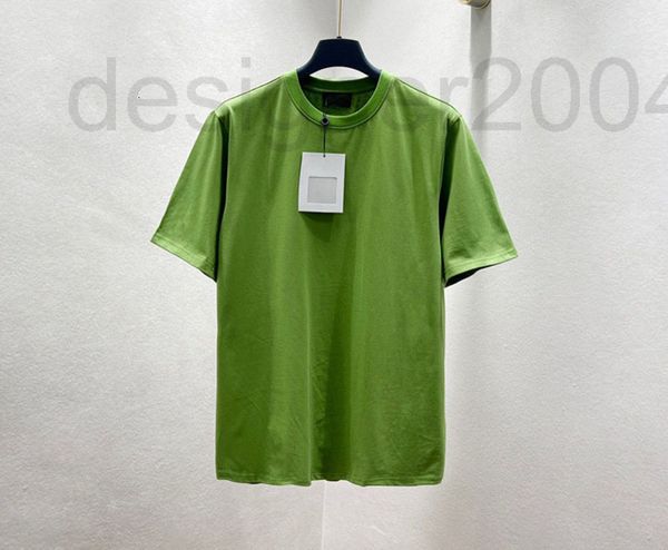 

men's hoodies & sweatshirts designer small fragrance 22 summer new grass green combed cotton 280g couple short sleeve n6nw, Black