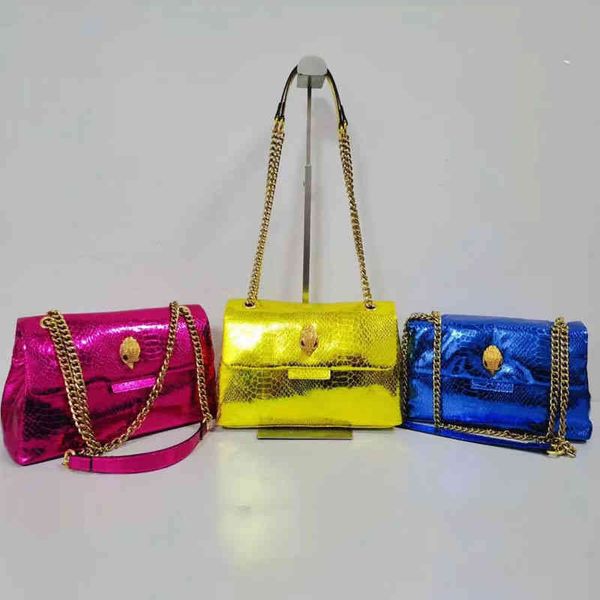 

cross body chain bag kurt women's handbag metal eagle head shoulder bag carved head handbag pu material messenger bag 220913 1106