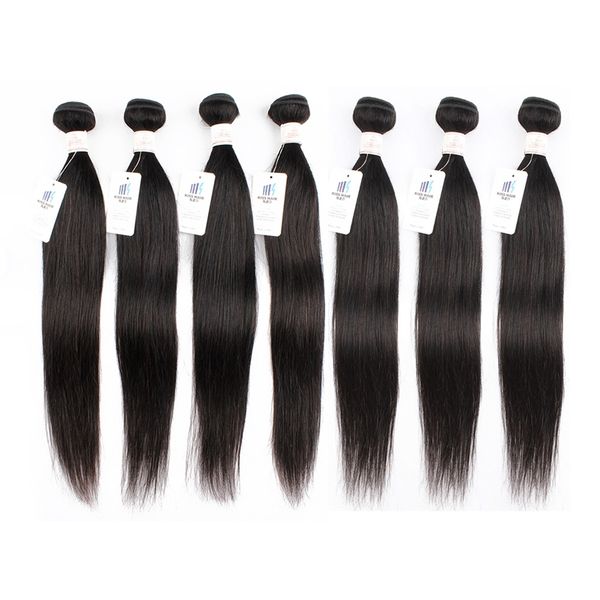 

hair bulks natural black human bundles 1pc/ 3pcs/ 5pcs/ 7pcs per lot 12-22 inch indian double weft bone straight extensions 220913