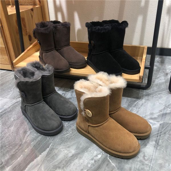 

designers women oversized australia boots fur triple black chestnut pink navy grey fashion classic ankle short booties snow ladies winter sh