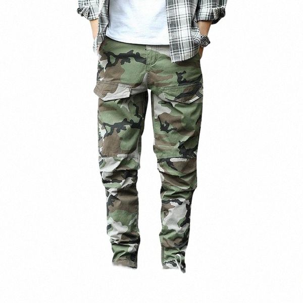 

men's pants men's pants 2022 spring and autumn fashion simple casual pockets for young men with straight camouflage overalls cotto, Black
