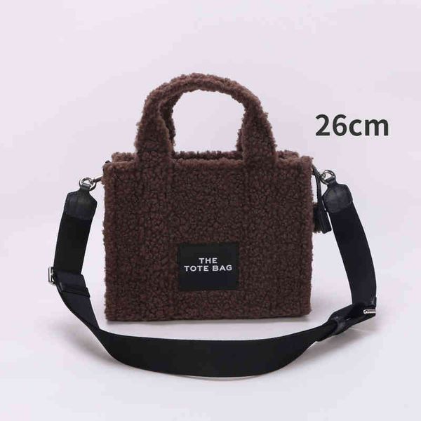 

totes marc the tote bag plush designer handbag women fashion all-match shopper bags messenger bag woman shoulder handbags 26 22 2lm5