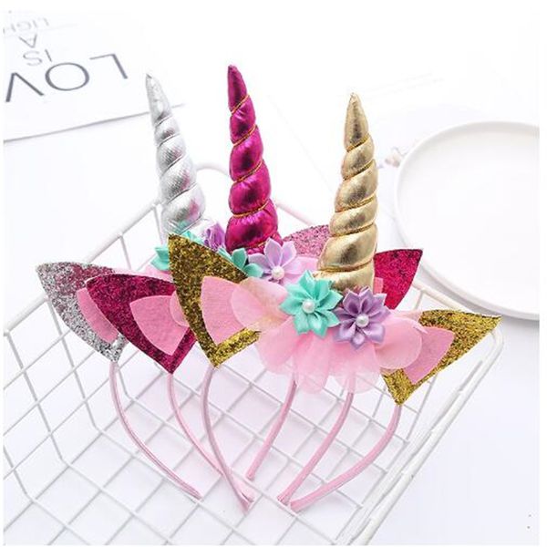 

unicorn headband children's holiday party supplies p props, Slivery;white