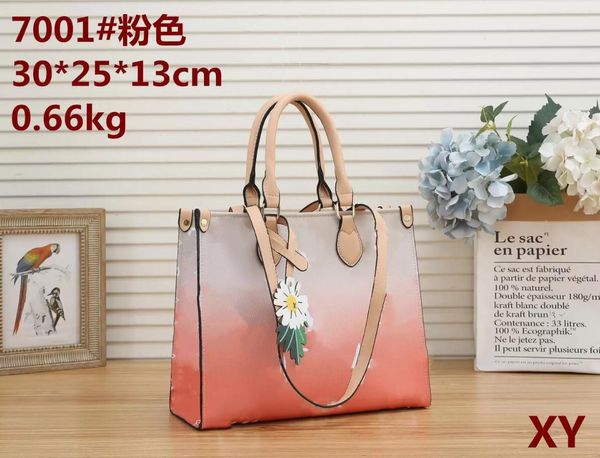 

fashion ladies handbag shopping shoulder bags large capacity pu leather luxury new women classic brand gradient design crossbody bag