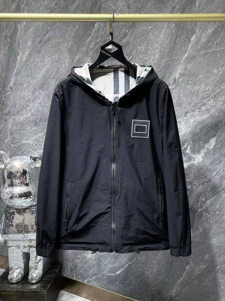 

men's new fashion monclair jackets reversible casual sports warm long sleeve jacket, Black;brown