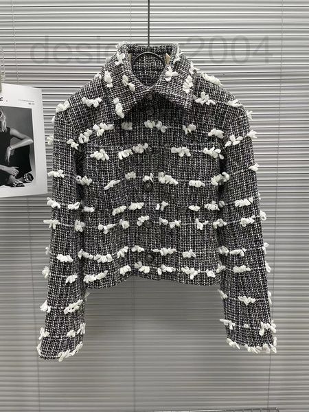 

women's jackets designer shenzhen nanyou store 2022 autumn and winter new products small fragrance cloud lapel breasted temperament cel, Black;brown