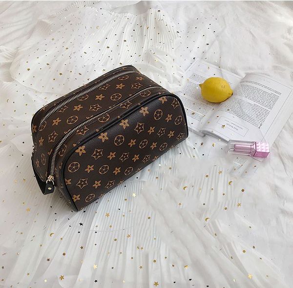 

2022 bag makeup handbags designer wallets women cosmetic bags cases wash old flower designer luxury clutch woman wallet