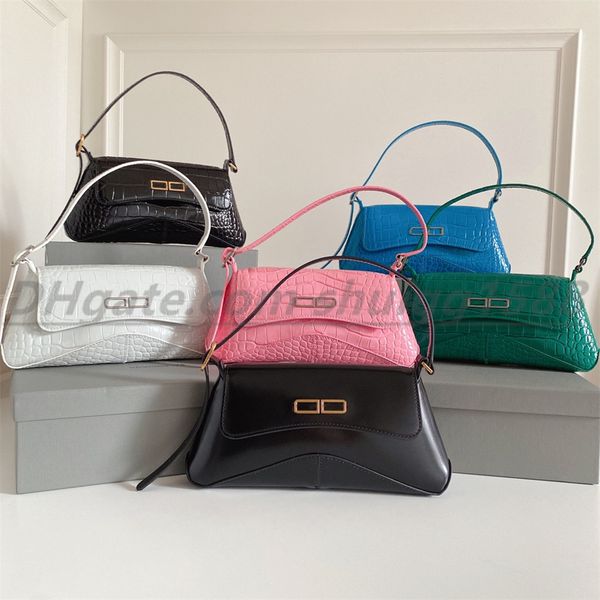 

high leather shoulder bag famous men's and women's handbag crocodile pattern straddle bag luxury designer women fashion evening we