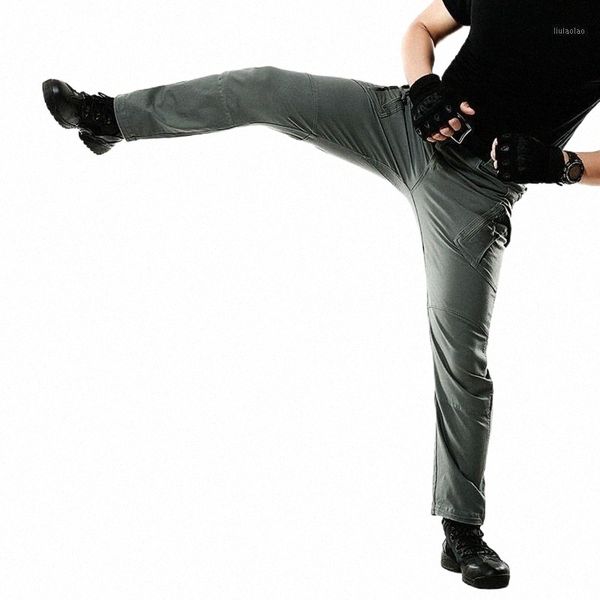 

men's pants men's pants tactical military cargo combat trousers multi pockets casual cotton stretchable breathable drop m0zs#, Black
