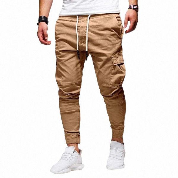 

men's pants men's pants solid harem men clothing streetwear casual sweatpants jogger trousers mens korean fashion sports u1jc#, Black