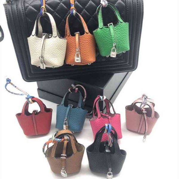 

mini food basket bag pendant headset creative car key chain bucket bag purses, Blue;pink