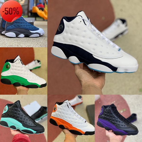 

basketball shoes trainer designer sneakers high flint bred island green red dirty hyper royal black cat court purple chicago jumpman 13 13s
