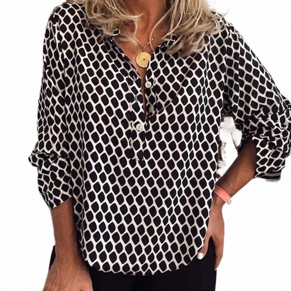 

women's blouses & shirts women's blouses & shirts 2022 autumn spring women plaid blouse casual long sleeve ladies loose turn down, White