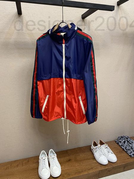 

men's jackets designer 22 autumn contrast stitched stormsuit outdoor zipper jacket men's entity taobao slvx, Black;brown