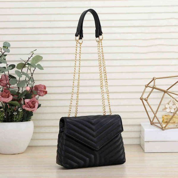 

handbag brand totes shoulder bag 2022 designer luxury pu material ladies metal chain clamshell menger wholesale 6 color hardware size 20-15-