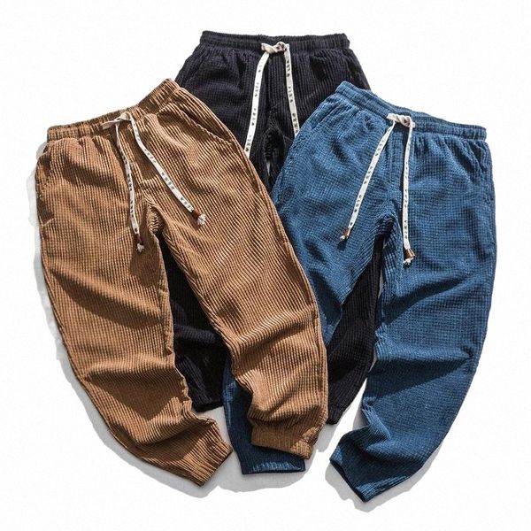

men's pants men's pants nice corduroy harem trousers casual jogging men sweatpants hip-hop streetwear male large size m-5xl g2op#, Black