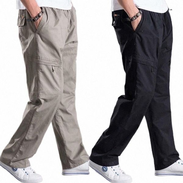 

men's pants men's pants fashion hip hop cargo men casual loose baggy lightweight cotton straight track harem trousers clothes y0yv, Black