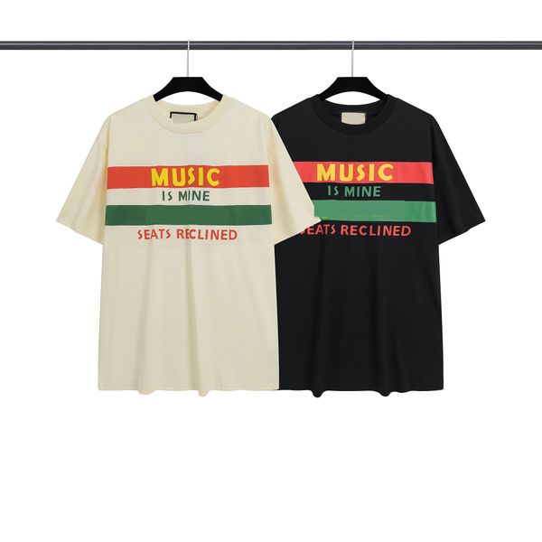 

summer mens designer t shirt casual man womens tees with letters print short sleeves sell luxury men hip hop clothes gu1, White;black