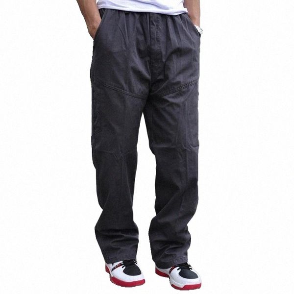 

men's pants -6xl plus size men tactical pants multiple pocket elasticity military urban tacitcal trousers slim fat cargo men's a1, Black