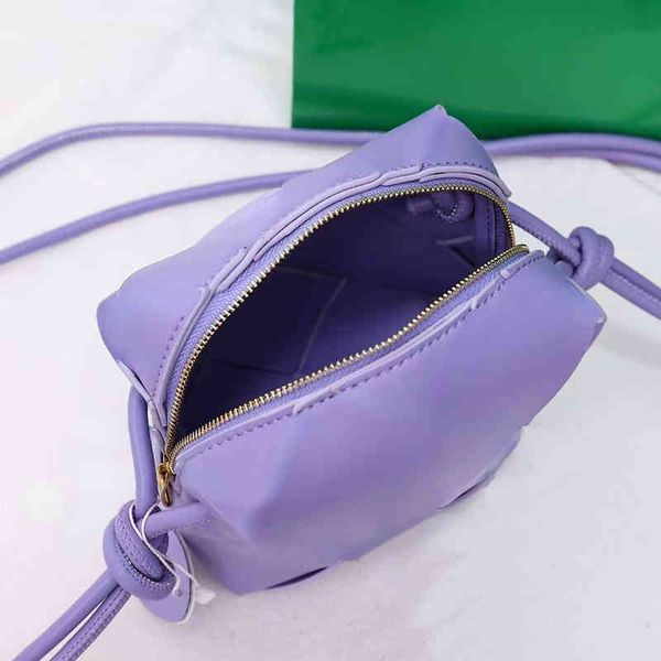

shoulder bags brand b small square camera 2022 new female leather cassette woven versatile messenger box bag