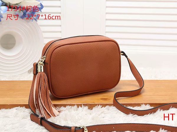 

women's designers handbag shoulder bag crossbody tote purse handbag luxury brand message bags classic pu leather #1734 fashion 22cm wal