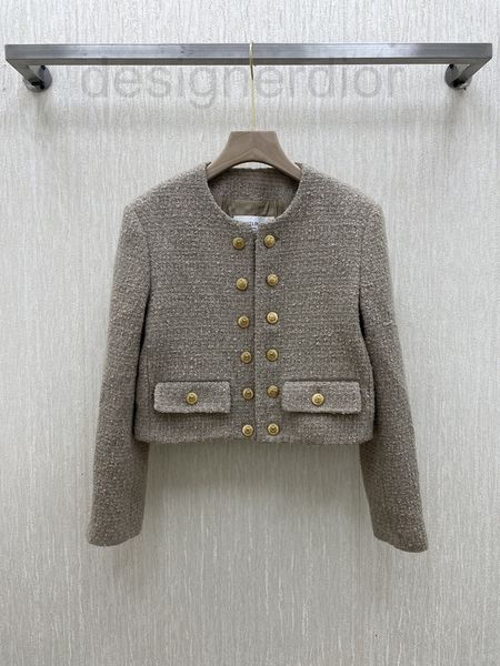 

women's jackets designer shenzhen nanyou 2022 early spring new star with the same fashion temperament celebrity xiaoxiangfeng tweed coa, Black;brown